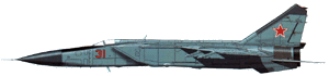 МиГ-25П б/н 31