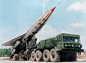 Ту-123 на стартовой установке СУРД-1