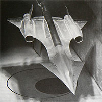 Продувка модели A-12 с ПГО в аэродинамической трубе